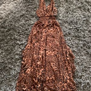 Cheetah Print Maxi Dress